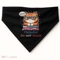 Sarcastic Loner Introvert Not A Friendly Do Not Touchs USA-Made Doggie Bandana thumb 0