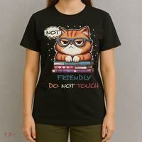 Sarcastic Loner Introvert Not A Friendly Do Not Touchs T-Shirt thumb 4