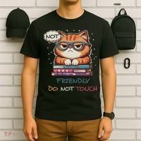 Sarcastic Loner Introvert Not A Friendly Do Not Touchs T-Shirt thumb 6
