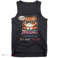 Sarcastic Loner Introvert Not A Friendly Do Not Touchs Tank Top thumb 0