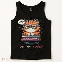 Sarcastic Loner Introvert Not A Friendly Do Not Touchs Tank Top thumb 2