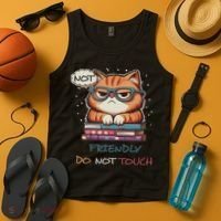 Sarcastic Loner Introvert Not A Friendly Do Not Touchs Tank Top thumb 4