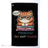 Sarcastic Loner Introvert Not A Friendly Do Not Touchs Golf Towel thumb 0