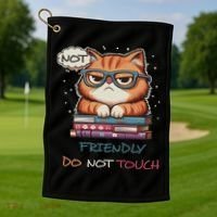 Sarcastic Loner Introvert Not A Friendly Do Not Touchs Golf Towel thumb 1