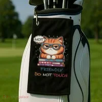 Sarcastic Loner Introvert Not A Friendly Do Not Touchs Golf Towel thumb 2