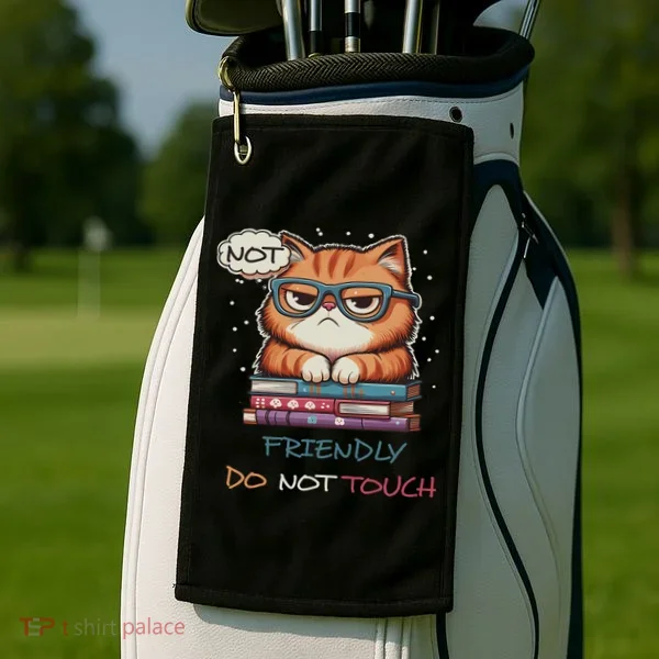 Sarcastic Loner Introvert Not A Friendly Do Not Touchs Golf Towel