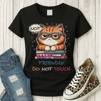 Sarcastic Loner Introvert Not A Friendly Do Not Touchs Women's T-Shirt thumb 3