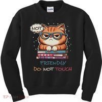 Sarcastic Loner Introvert Not A Friendly Do Not Touchs Kids Sweatshirt thumb 0