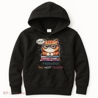Sarcastic Loner Introvert Not A Friendly Do Not Touchs Kids Hoodie thumb 0