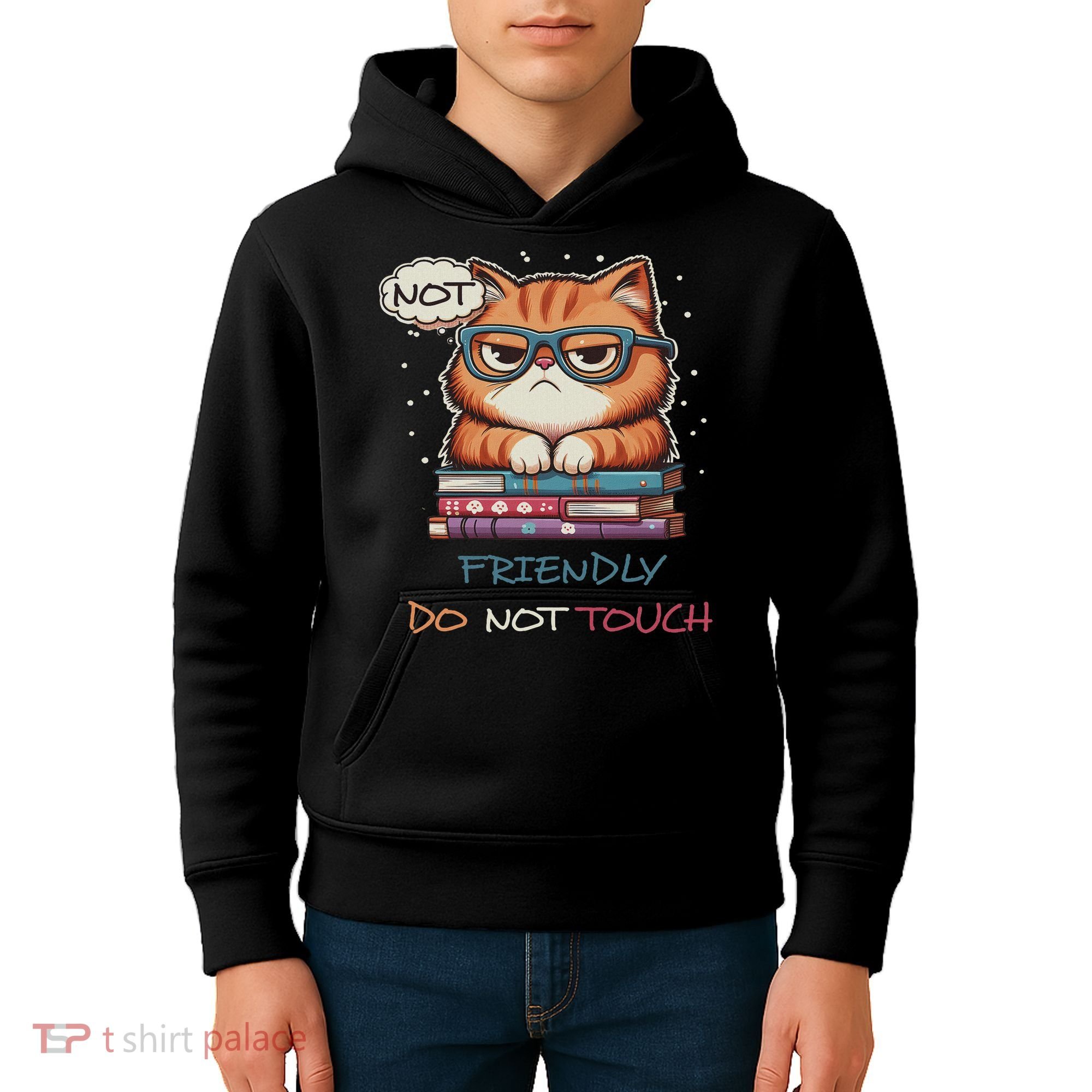 Sarcastic Loner Introvert Not A Friendly Do Not Touchs Kids Hoodie