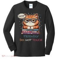 Sarcastic Loner Introvert Not A Friendly Do Not Touchs Kids Long Sleeve Shirt thumb 0