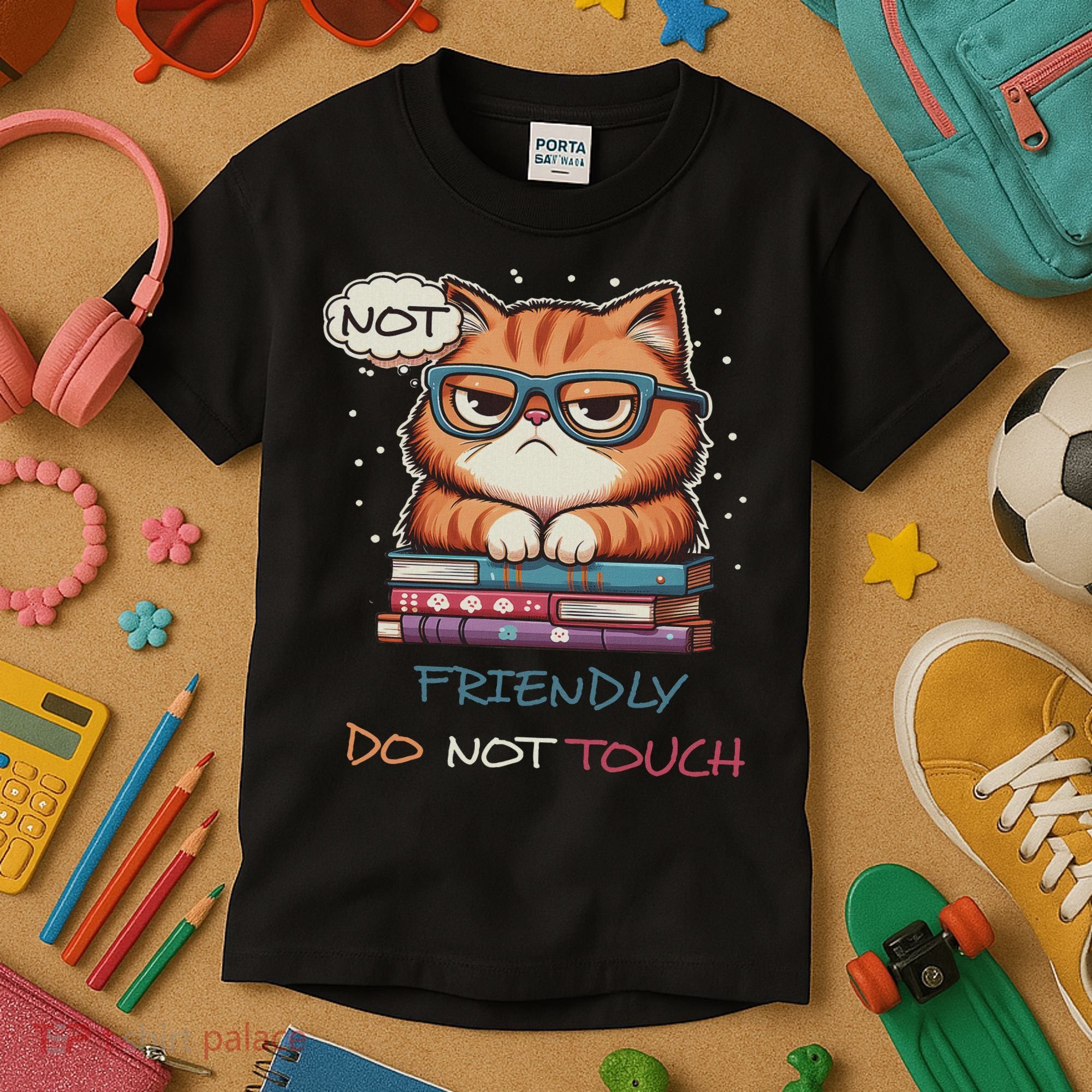 Sarcastic Loner Introvert Not A Friendly Do Not Touchs Kids T-Shirt