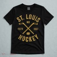 St. Louis Ice Hockey Hoodie Crossed Sticks T-Shirt thumb 5