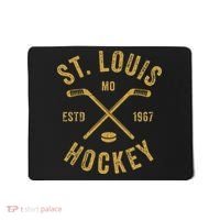 St. Louis Ice Hockey Hoodie Crossed Sticks Mousepad thumb 0