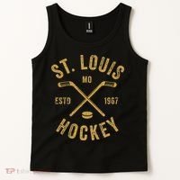 St. Louis Ice Hockey Hoodie Crossed Sticks Tank Top thumb 2