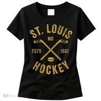 St. Louis Ice Hockey Hoodie Crossed Sticks Women's T-Shirt thumb 0
