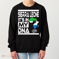 Sierra Leone Its In My DNA With Flag Africa Map Raised Fist Women's Sweatshirt thumb 0