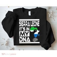 Sierra Leone Its In My DNA With Flag Africa Map Raised Fist Sweatshirt thumb 2