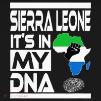 Sierra Leone Its In My DNA With Flag Africa Map Raised Fist Sweatshirt thumb 3