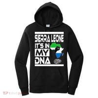 Sierra Leone Its In My DNA With Flag Africa Map Raised Fist Women's Hoodie thumb 0