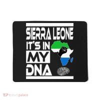Sierra Leone Its In My DNA With Flag Africa Map Raised Fist Mousepad thumb 0