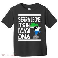Sierra Leone Its In My DNA With Flag Africa Map Raised Fist Toddler T-Shirt thumb 0