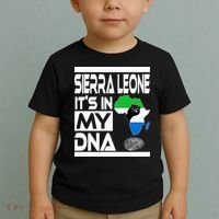 Sierra Leone Its In My DNA With Flag Africa Map Raised Fist Toddler T-Shirt thumb 2