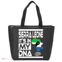 Sierra Leone Its In My DNA With Flag Africa Map Raised Fist Tote Bag thumb 0