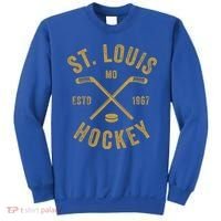 St Louis Ice Hockey Gift Crossed Sticks Gift Sweatshirt thumb 0