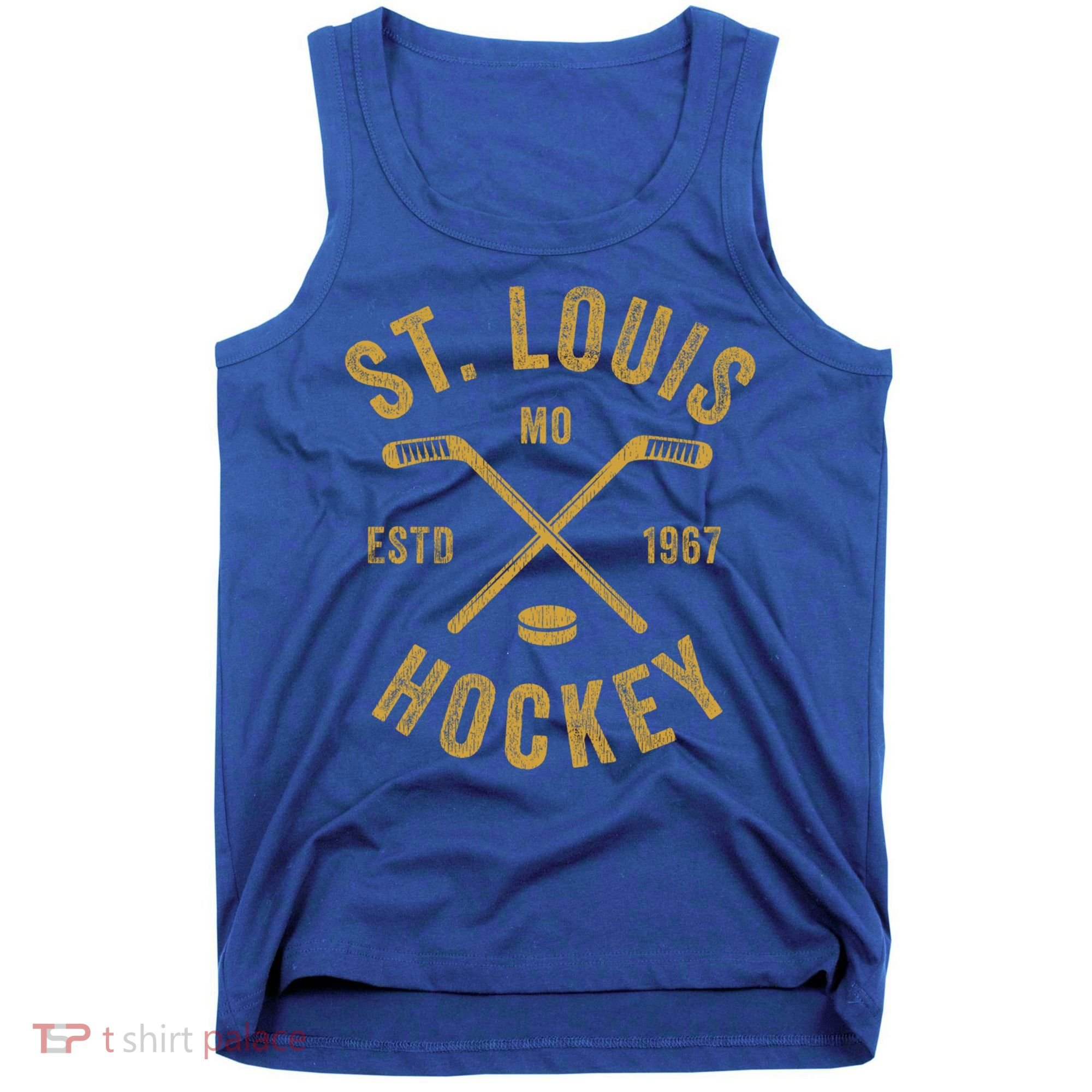 St Louis Ice Hockey Gift Crossed Sticks Gift Tank Top