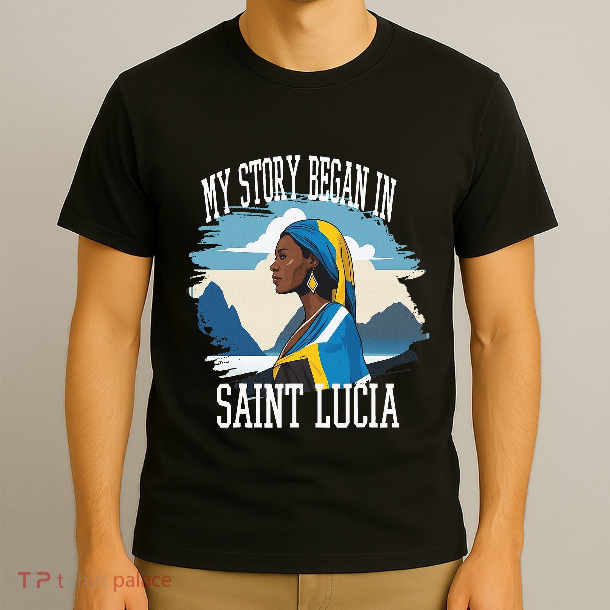 St. Lucia Independence My Story Began In St. Lucia Heritage T-Shirt