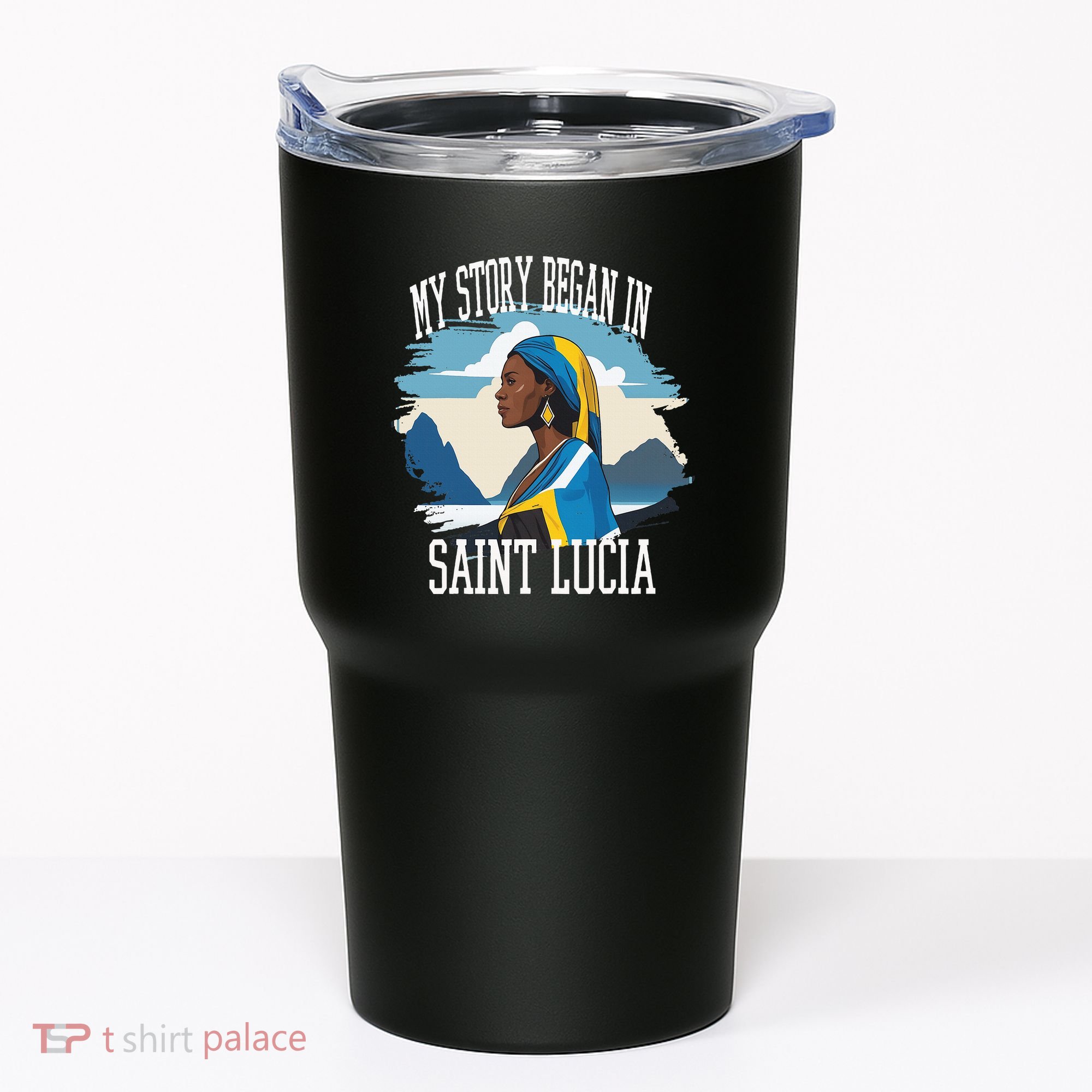 St. Lucia Independence My Story Began In St. Lucia Heritage Tumbler