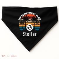 Stellar Lumens Is My Retirement Plan, Blockchain, XLM Crypto USA-Made Doggie Bandana thumb 0