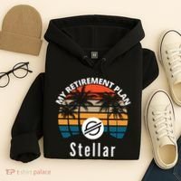 Stellar Lumens Is My Retirement Plan, Blockchain, XLM Crypto Hoodie thumb 4