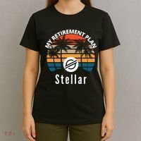 Stellar Lumens Is My Retirement Plan, Blockchain, XLM Crypto T-Shirt thumb 4