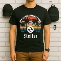 Stellar Lumens Is My Retirement Plan, Blockchain, XLM Crypto T-Shirt thumb 6