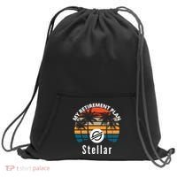 Stellar Lumens Is My Retirement Plan, Blockchain, XLM Crypto Sweatshirt Cinch Pack Bag thumb 0