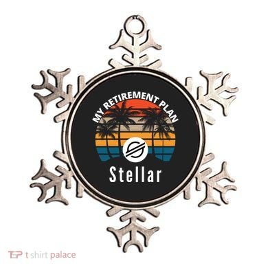 Stellar Lumens Is My Retirement Plan, Blockchain, XLM Crypto Ornament