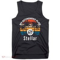 Stellar Lumens Is My Retirement Plan, Blockchain, XLM Crypto Tank Top thumb 0
