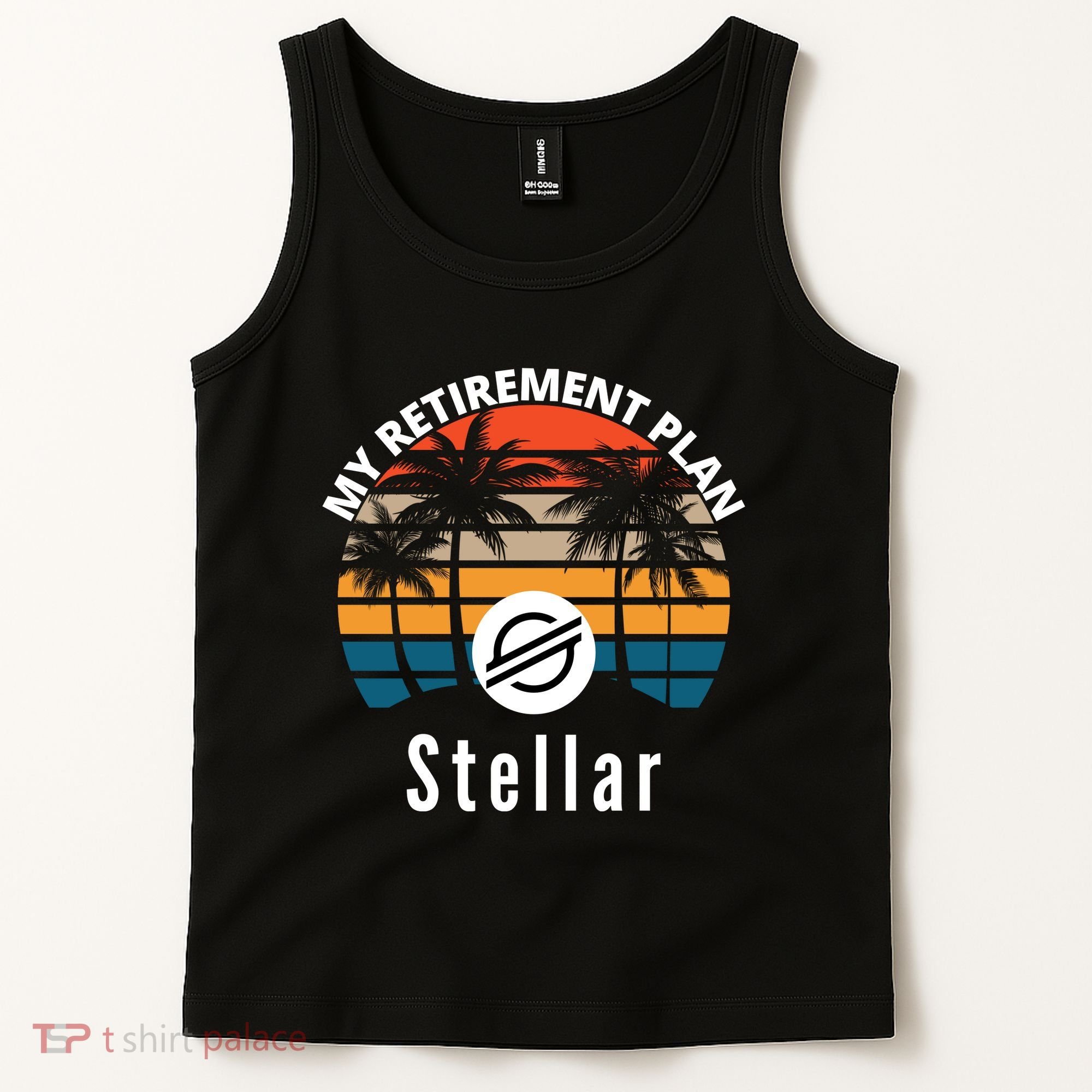 Stellar Lumens Is My Retirement Plan, Blockchain, XLM Crypto Tank Top