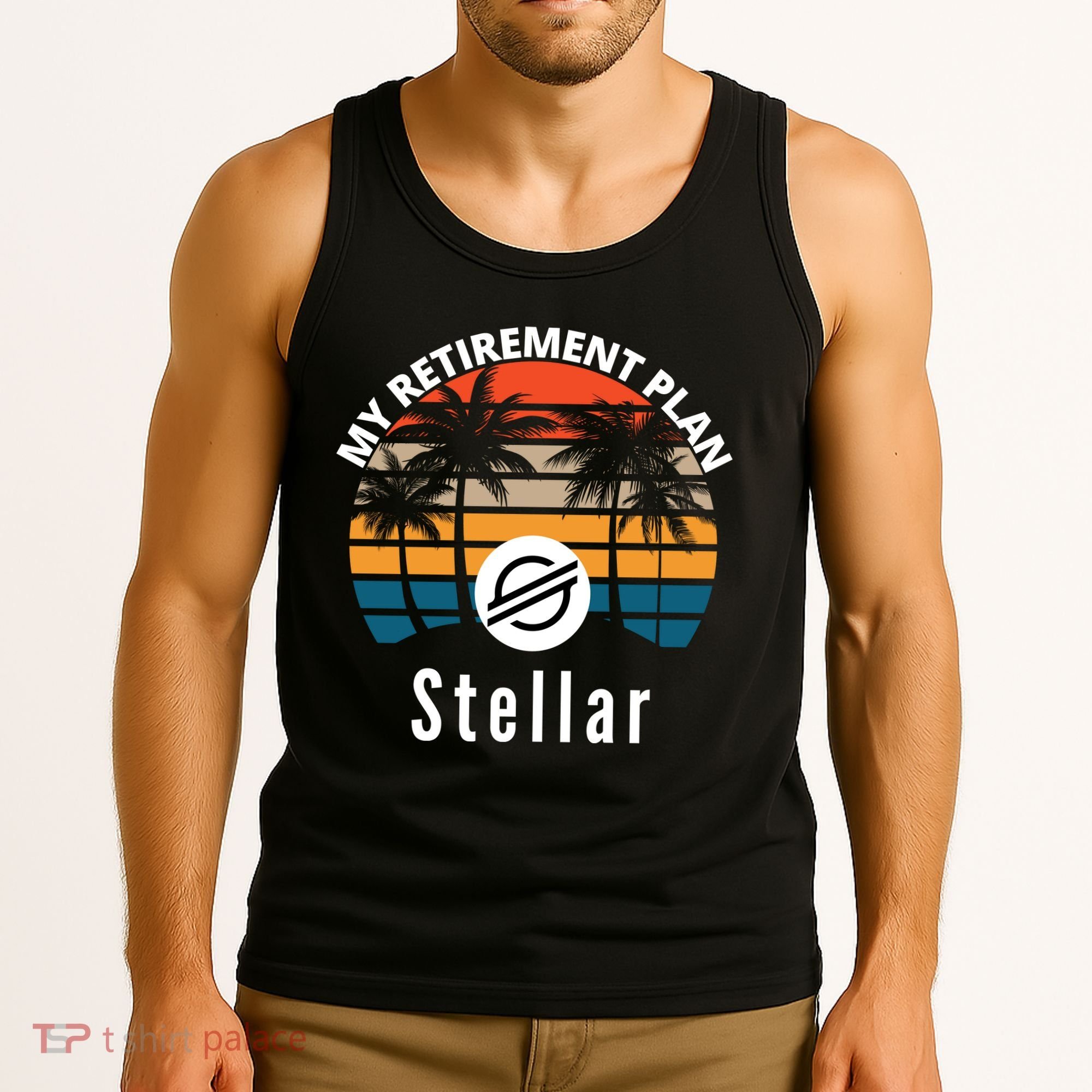 Stellar Lumens Is My Retirement Plan, Blockchain, XLM Crypto Tank Top