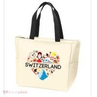 Switzerland Love Illustrated Swiss Symbol Alpine Tote Bag thumb 3