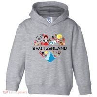 Switzerland Love Illustrated Swiss Symbol Alpine Toddler Hoodie thumb 0