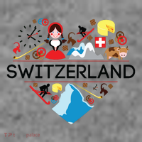 Switzerland Love Illustrated Swiss Symbol Alpine Toddler Hoodie thumb 2