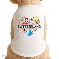 Switzerland Love Illustrated Swiss Symbol Alpine Doggie Tank thumb 0