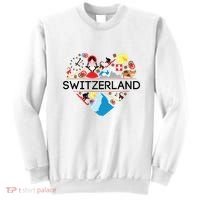 Switzerland Love Illustrated Swiss Symbol Alpine Sweatshirt thumb 0