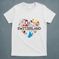Switzerland Love Illustrated Swiss Symbol Alpine T-Shirt thumb 5