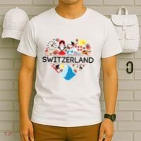 Switzerland Love Illustrated Swiss Symbol Alpine T-Shirt thumb 6