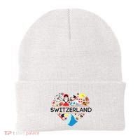 Switzerland Love Illustrated Swiss Symbol Alpine Beanie thumb 0