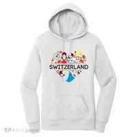 Switzerland Love Illustrated Swiss Symbol Alpine Women's Hoodie thumb 0